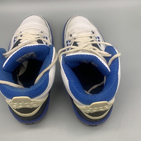 Jordan 2.5 Team, Mens 8, 331987 171 white/mtllc gold-varsity royal-blck - Picture 5 of 8